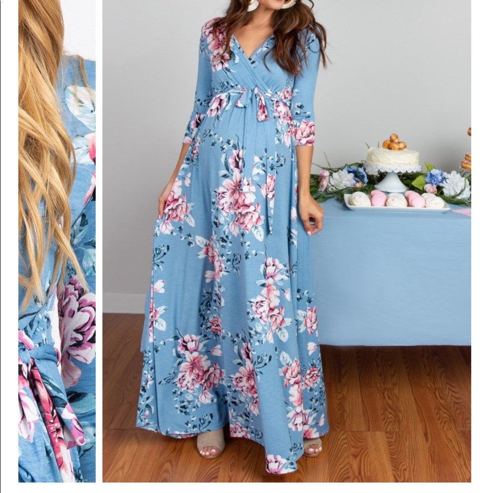 PINKBLUSH maternity maxi dress